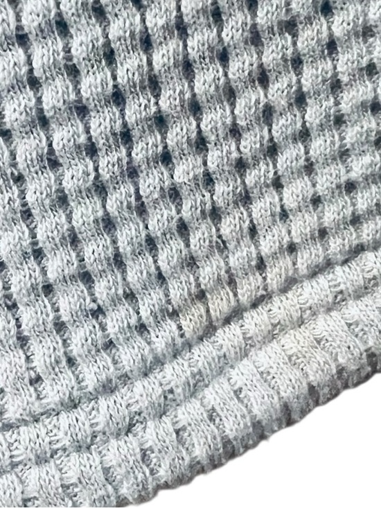 Carhartt Waffle Knit Hoodie Relaxed Fit Pullover Gray Kangaroo Pocket L - Picture 7 of 7